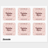 Bougie Baisers de la Saint-Valentin Autocollant Cœ (Feuille)