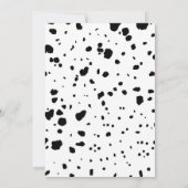 Bougie blanche noire 1 Invitation (Dos)