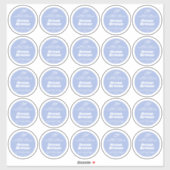 Bougie bleu océanique minimum feuille de étiquette (Feuille)