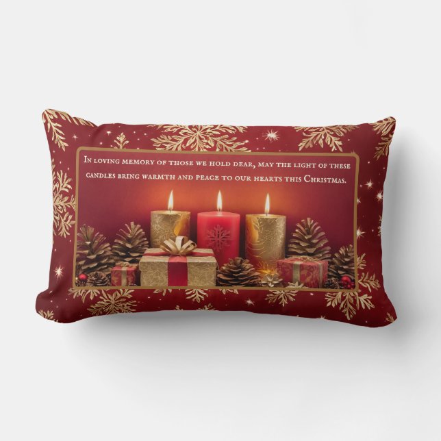 Bougie commémorative Oreiller de Noël (Recto)