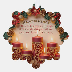 Bougie commémorative Ornement de Noël