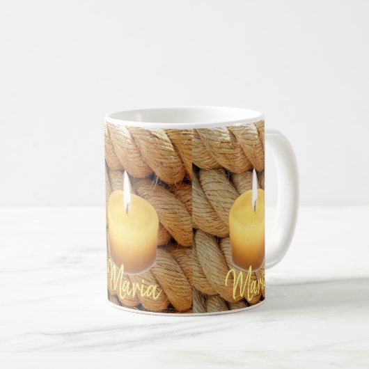 Bougie corde Mug (Devant droit)