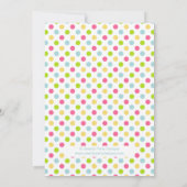 Bougie Cupcake Cute Invitation de fête d'anniversa (Dos)