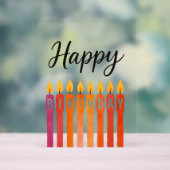 Bougie d'anniversaire colorée – Joyeux Anniversair (Neutre)