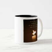Bougie de cochon volante Flamme Mug (Devant droit)