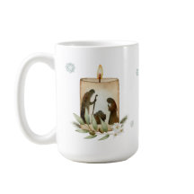 Bougie de la Nativité Mug de Noël