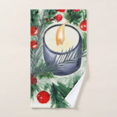 Bougie de Noël (Serviette à main)