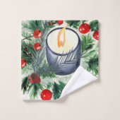 Bougie de Noël (Gant de toilette)