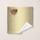 Bougie de Noël dorée (Gant de toilette)