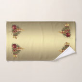 Bougie de Noël dorée (Serviette à main)