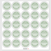 Bougie de plage minimale feuille de étiquette de c (Feuille)