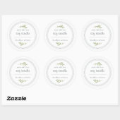 Bougie de soja fait maison Étiquette sur pin (Feuille)