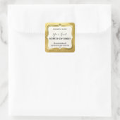Bougie de Soy Or de luxe Étiquette (Sac)