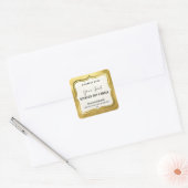 Bougie de Soy Or de luxe Étiquette (Enveloppe)