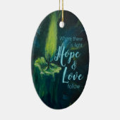 "Bougie d'encouragement" Ornement céramique (Droite)