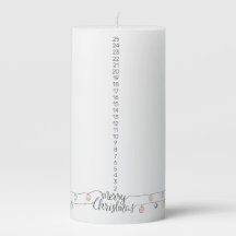 Bougie du pilier de l'ornement de Noël
