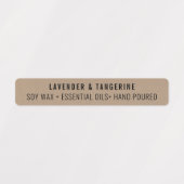 Bougie en papier Kraft Étiquettes de phoque étanch (Design 1)