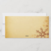 Bougie et carte cadeau d'arbre de Noël bleu or (Dos)