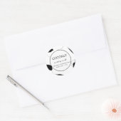 Bougie Étiquette Design abstrait (Enveloppe)