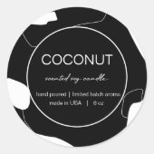 Bougie Étiquette Design abstrait (Devant)