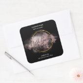 Bougie étiquette moderne luxe parties scintillant  (Enveloppe)