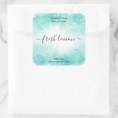 Bougie étiquette produit aqua bleu pot étiquette (Sac)