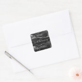 Bougie étiquette produit étiquette agate noir pot  (Enveloppe)
