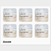 Bougie étiquette produit étiquette Moderne Boho Be (Feuille)