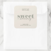 Bougie étiquette produit étiquette Moderne Minimal (Sac)