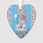 Bougie florale Dames Décoration de Noël (devant)