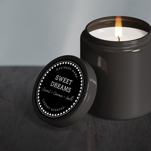 Bougie | Jam | Stickers Design Étiquette de produi