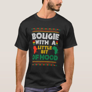 Bougie Met Een Beetje Hood Grappige Zwarte Meisjes T-shirt