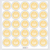 Bougie minime mangue jaune feuille étiquette 25 (Feuille)