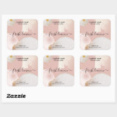 Bougie moderne abstrait produit étiquette étiquett (Feuille)