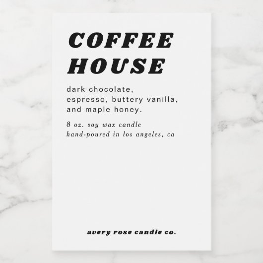 Bougie Moderne De Style Rétro Ou Étiquette De Nour (Étiquettes simples)