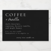 Bougie Moderne Ou Étiquette Alimentaire (Étiquettes simples)