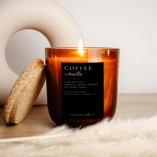 Bougie Moderne Ou Étiquette Alimentaire