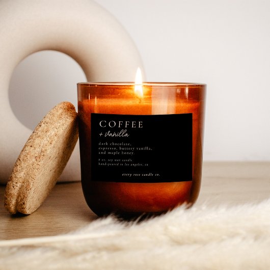 Bougie Moderne Ou Étiquette Alimentaire