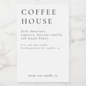 Bougie Moderne Ou Étiquette Alimentaire (Étiquettes simples)