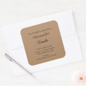Bougie noire Brown Étiquette Flourdir Éperon minim (Enveloppe)