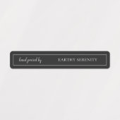 Bougie noire et blanche Étiquettes de phoque étanc (Design 2)