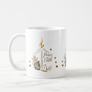 Bougie Paix sur Terre Mug Classique Artistique Dov