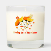 Bougie Parfumée, Printemps Dans Le Bonheur