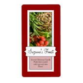 Bougie personnalisée ou Étiquette de Noël en pot d (Devant)