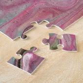 Bougie rose douce Puzzle Abstrait (Côté)