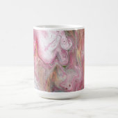 Bougie Rose doux Vert Abstrait Boire Mug (Centre)