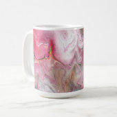 Bougie Rose doux Vert Abstrait Boire Mug (Devant gauche)