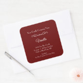 Bougie rouge blanc Étiquette Flourdir Éperon minim (Enveloppe)