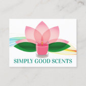 Bougie, Spa, Carte de visite boutique cadeaux de d (Devant)