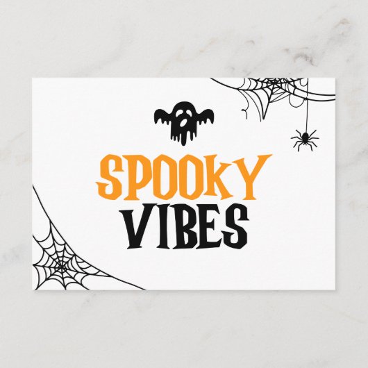 Bougie Spiderweb Vibes Éffrayantes Halloween Merci (Dos)
